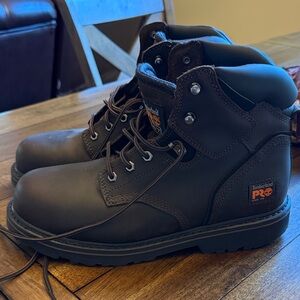 Timberland PRO Men's Dark Brown Steel Toe Work Boots